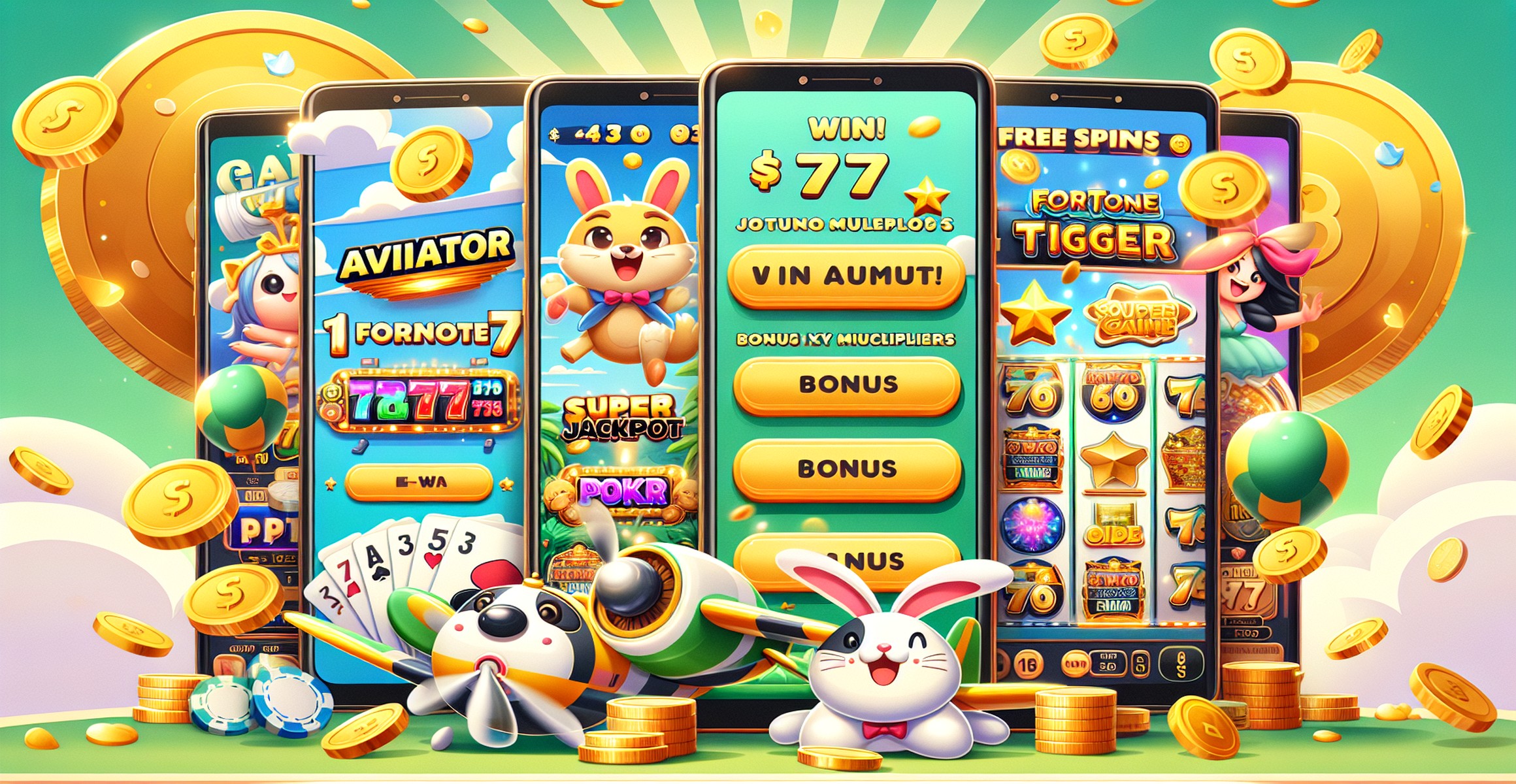 Screenshots of PKR Slots Aviator Game, showcasing gameplay